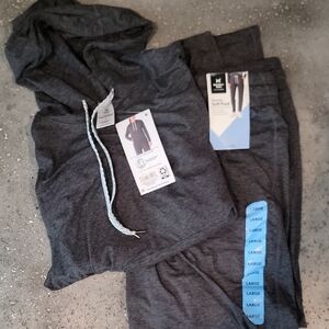 Lightweight And Super Soft Gray Hoodie and Jogger Set